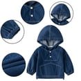 thumbnail image 3 of MXIEZI 2-10 Years Boys Hooded Denim Jacket for Baby Long Sleeve Casual Boys Cowboy Outerwear Kids Toddler Jean Jacket Coat, 3 of 9