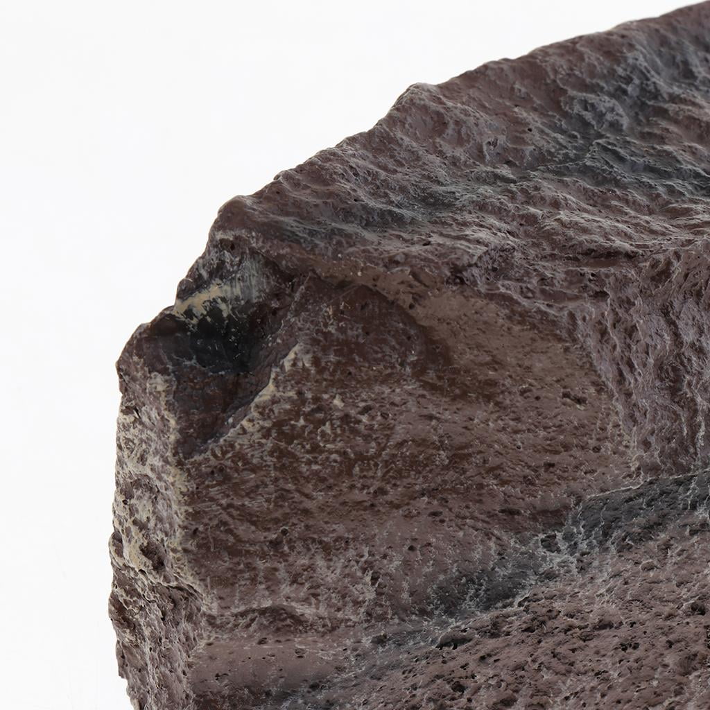 Reptile Hideout Resin Vivid Rock Cave Aquarium Fish Tank Turtle Frog Basking Platform Maroon
