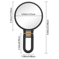 thumbnail image 2 of EASTIN Magnifying Mirror Hand Held Mirror with 30x Magnification Dual-Sided Makeup Mirror for Travel Adjustable Portable Beauty Tool, 2 of 7