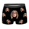 thumbnail image 2 of Wxolcjlv Valentines Mens Boxer Briefs Funny Diy Printed Valentine's Day Trunks Boyfriend Tredny Comfortable Customized Underwear Black_820693162_1 L, 2 of 4