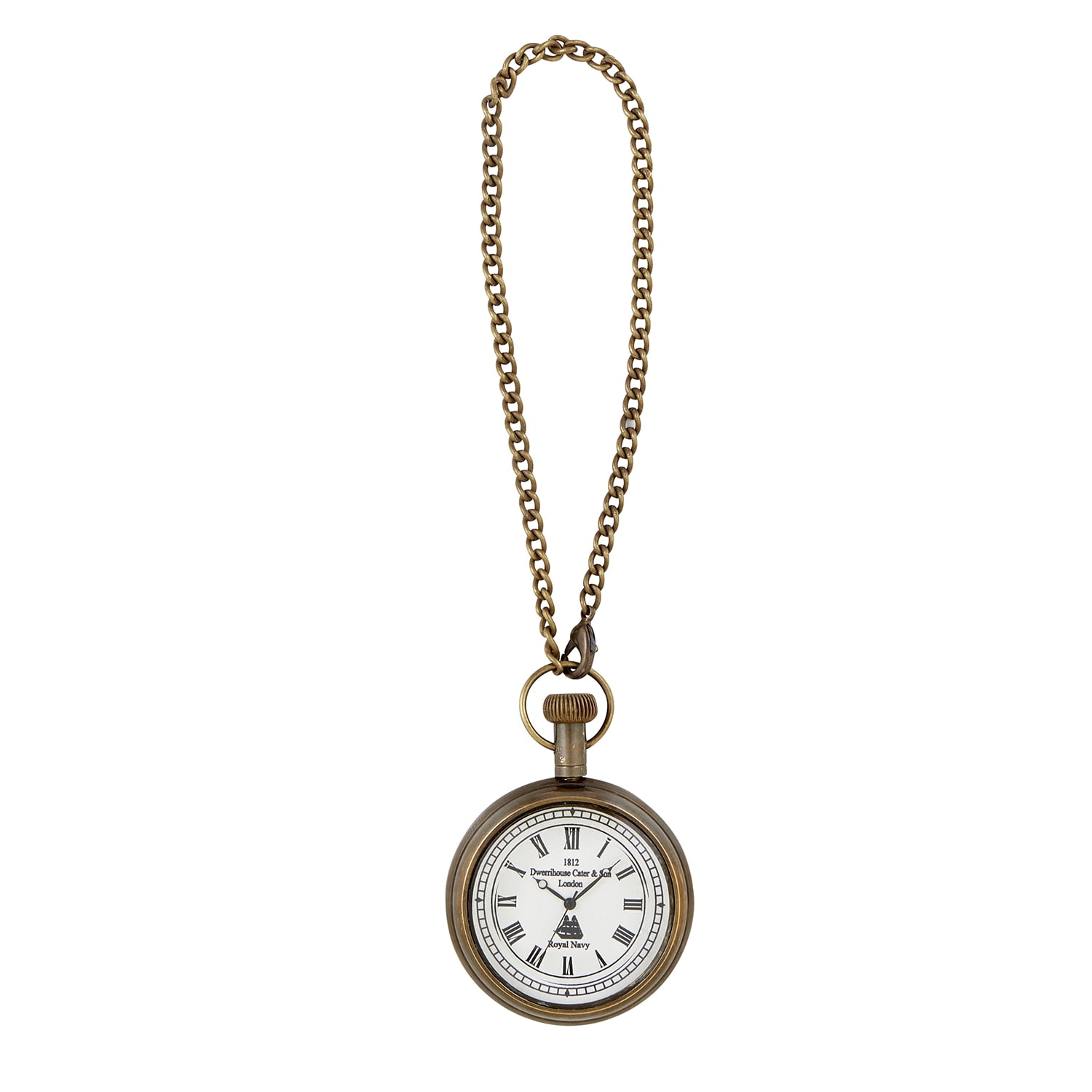 Creative Brands 3" Bronze Pocket Watch