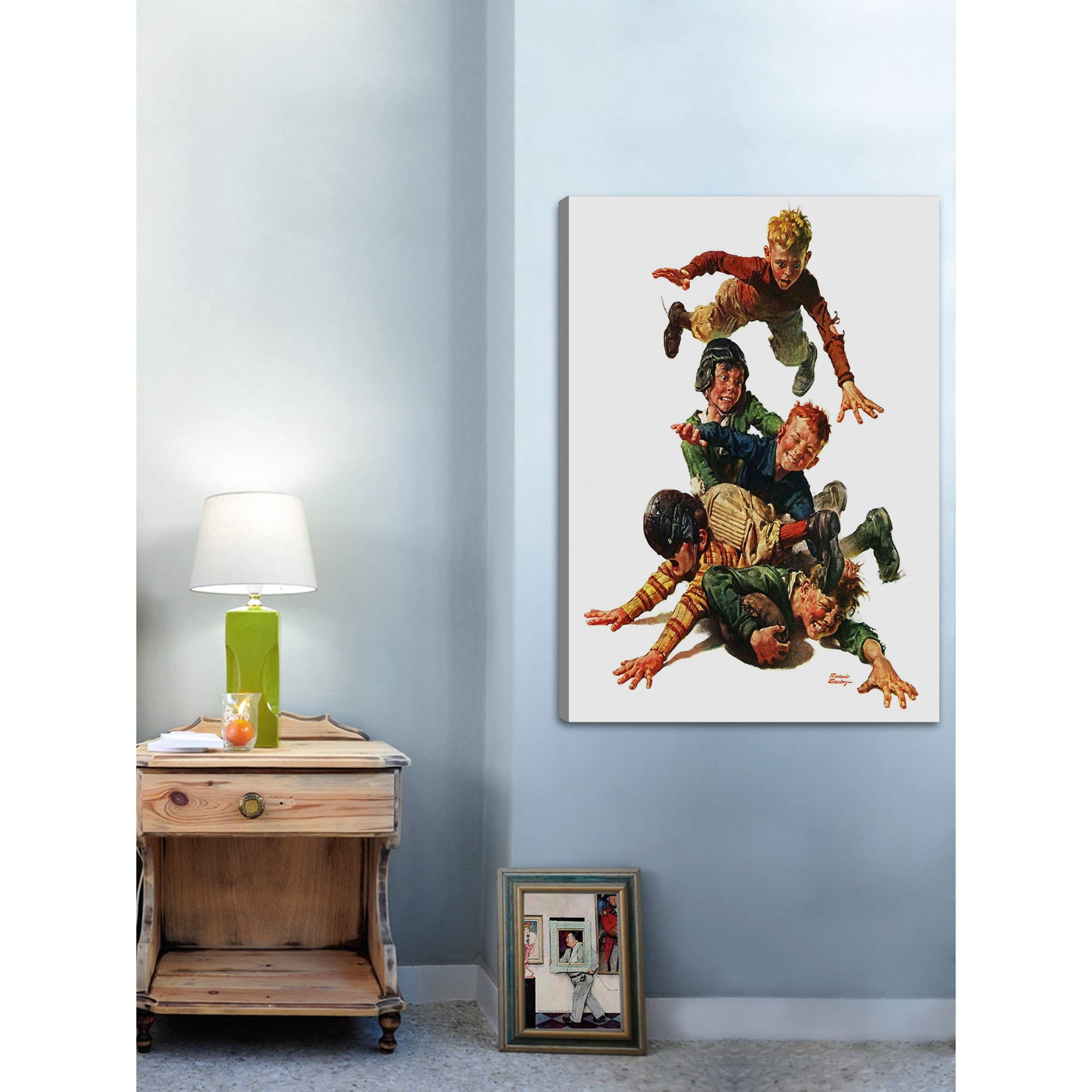 Marmont Hill Tackle by Frederic Stanley Painting Print on Canvas