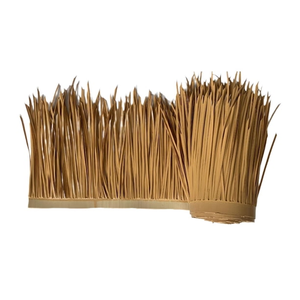 Techumbre,Decoración de cerca de techo con césped sintético,Techo de paja ignífugo Bar Hut,Rollo de paja artificial ignífugo para jardín y patio,Manualidades para hacer techos 100cmx50cm