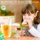thumbnail image 2 of 100 Bolsas Y Pajitas De Bebida Reutilizables Translúcidas, 2 of 8
