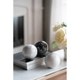 thumbnail image 4 of Marble Balls Set 3 - Modern Beige Orbs, Tabletop Decor Sphere, 4 Inch Decorative Balls for Centerpiece, 4 of 4