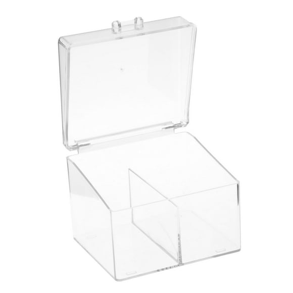 Caja de almacenamiento de almohadilla de belleza Zulema Estuche de almacenamiento de algodón a prueba de polvo 2 compartimentos