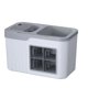 thumbnail image 4 of Estante para condimentos y cuchillos, gris y blanco, 4 compartimentos, 4 of 10