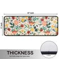 thumbnail image 5 of Kitchen Rugs Sets Of 2,Pioneer Flower Floral Print Pattern Anti Fatigue Kitchen Mat Rugs Non Slip Washable,Decorative Kitchen Floor Mats for Kitchen,Sink,Laundry,17"x47"+17"x47", 5 of 5