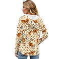 thumbnail image 2 of DISNIMO Cowboys Horse Printed Shirts for Women Trendy Long Sleeve Hoodies V Neck Sweatshirts Waffle Tunics Top for Fall Winter, 3XL, 2 of 7