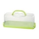 thumbnail image 5 of rectangular Almacenamiento de alimentos Multiuseo con caja de contenedor de almacenamiento de pastel de pan de párpado transparente para Verde, 5 of 8