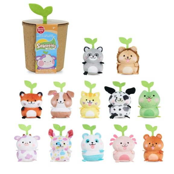 Sakuties Mini Collectible Stylized Plush, Kids Toys for Ages 3 up