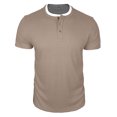 thumbnail image 4 of JAJAHO Mens Short Sleeve T Shirts Summer Casual Stylish 2 In 1 Color Block Loose Fit Crew Neck Tee Daily Wear Soft Tops, 4 of 6