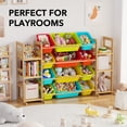 thumbnail image 4 of SpaceAid Toy Storage Organizer with 6 Shelves and 12 Bins, Multicolor, 4 of 7