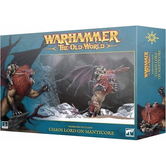 Games Workshop - Warhammer The Old World - Warriors of Chaos - Chaos Lord on Manticore