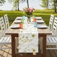 thumbnail image 4 of Table Runners 72 Inches Long Dress Scarves, Yellow Spring Floral Farmhouse Kitchen/Dining Table Runner, Coffee Tablerunners, Summer Flowers Botanical Elegant 14x72 Inch, 4 of 9