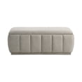 thumbnail image 5 of OakvillePark Halorini Textured Fabric Lift Top Storage Bench, Taupe, 5 of 9