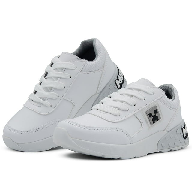 Tenis de Minecraft Escolar Yuyin blanco para Niño Videojuego 25.5