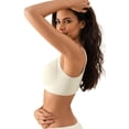 thumbnail image 3 of Qylux Women's Wireless Bras Breathable Seamless Bra Push Up Full Coverage Breathable Comfort Everyday Bra,Beige,XL, 3 of 8