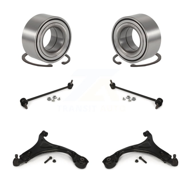 Transit Auto Front Bearing Lower Control Arm with Ball Joint Sway Bar Stabilizer Link Kit (6Pc) for Car 2012 Hyundai Sonata GL GLS 13.82" Center To Length Left Right Driver Passenger K77-102022