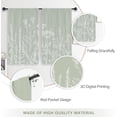 thumbnail image 6 of Floral Kitchen Curtains Small Wildflower Cafe Curtains Green Leaves Plant Botanical Rod Pocket Farmhouse Sage Herb Living Room Bedroom Window Drape Treatment Fabric 2 Panels 27.5 x 36 Inch, 6 of 6