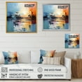 thumbnail image 4 of Designart "Yellow and Blue Lake Landscape Expressions" Abstract Wall Art - Modern Yellow Abstract Living Room Canvas Art, 4 of 6