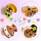 thumbnail image 4 of Slow Rising 4 Pcs Smore Squishies, Cute Birthday Gift for Kids, Big Eyes Smore Pizza Biscuit Waffle Pack Stress Relief Squeeze Toys (Style B), 4 of 5