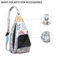 thumbnail image 2 of Yellow Bloom Sling Backpack - Vibrant Daisy Flower Pattern Crossbody Bag, Fashion Forward, 2 of 4