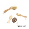 thumbnail image 2 of Matsuzay Juego de baño de 4 Uds., cepillo de doble cara, traje de piedra pómez, guantes de madera, herramientas de hidratantes, caja de Juegos de accesorios de baño Matsuzay HA074796-00, 2 of 6