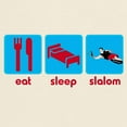thumbnail image 3 of CafePress - Eat Sleep Slalom Waterski Light T Shirt - Men's Classic Graphic T-Shirt, 3 of 5
