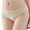 Beige, variant on Aoochasliy Ladies Underwear Thongs Panties Hi-Cut Hollow Out Briefs