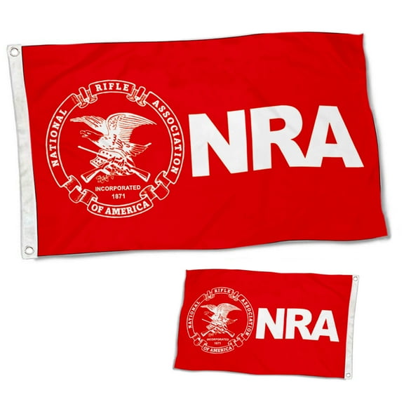 Dutern Double Sided NRA Traditional Flag Banner 3 Ply with Brass Grommets 3x5 Feet