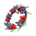 thumbnail image 2 of Corona Del Día De La Independencia, Coronas De Puerta Delantera Estilo Festivo Para Jardín Mgaxyff 4th of July Hanging Wreath, 2 of 8