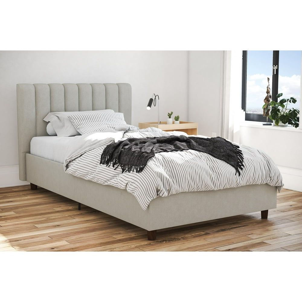 Novogratz Brittany Upholstered Bed, Multiple Sizes, Multiple Colors