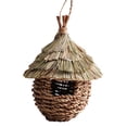 thumbnail image 1 of TQEHS Casas colgantes para pájaros colibríes Casas para pájaros de paja tejidas a mano U8B9, 1 of 1