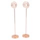 thumbnail image 2 of Soporte para números de mesa, soporte para fotos con tecnología de galvanoplastia, redondo, de Metal, estable, semicírculo, convexo, 200mm, 2 uds., 2 of 8