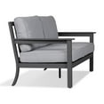 thumbnail image 4 of Real Flame Ortun Aluminum Outdoor 2-Seat Sofa With Cushions in Gray, 4 of 7