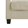 thumbnail image 5 of Castle Place Contemporary Linen Upholstered Loveseat, Beige, 5 of 7