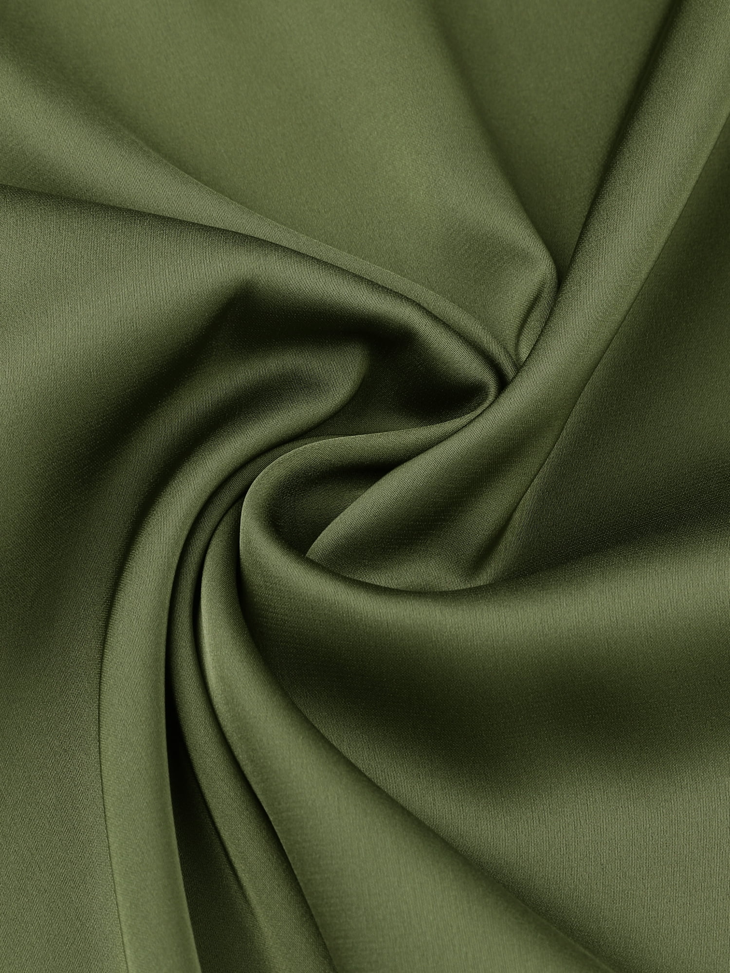 DARING DIVA Women's Silky Satin Mesh V Neck Sleeveless Blouses Tank Shirt S Green
