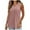 Pink, variant on Women's Pullover Sleeveless Tank Top, Simple Solid Color Round Neck Cami for Easy Wear with Jeans and Skirts