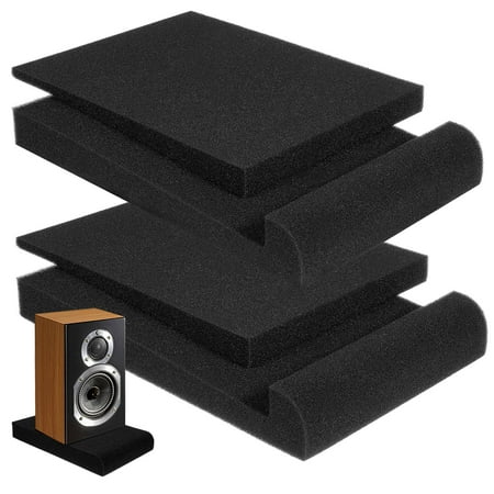 HOMEMAXS 2 Pcs Anti Vibration Pads Speaker Acoustic Foam Multi Soundproofing