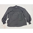 thumbnail image 7 of new Nanette Lepore women blouse top shirt LW2H19X33 very black polyester S $78, 7 of 7