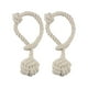 thumbnail image 2 of Corbatas de Cuerda de Cortina Perfecl Nudo de Punto 2 Piezas Beige, 2 of 8