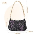 thumbnail image 3 of FORMRS Womens Shoulder Bag with Chain Strap Clutch Purse Cute Tote Handbag, Gothic Floral Print, 3 of 7