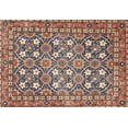 thumbnail image 1 of Ahgly Company Machine Washable Indoor Rectangle Traditional Chestnut Brown Area Rugs, 4' x 6', 1 of 7