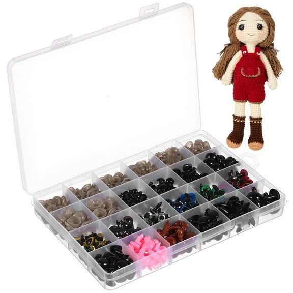 Greenadscape 600 Pcs Craft Eyes With Plastic Washers For Diy Projects And Fabric Crafts Assorted Color