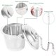 thumbnail image 5 of Infusor de té Miuline, colador de té de acero inoxidable 304 con cadena y gancho, filtro de té premium, malla de grado alimenticio para té de hojas sueltas y especias calientes., 5 of 8