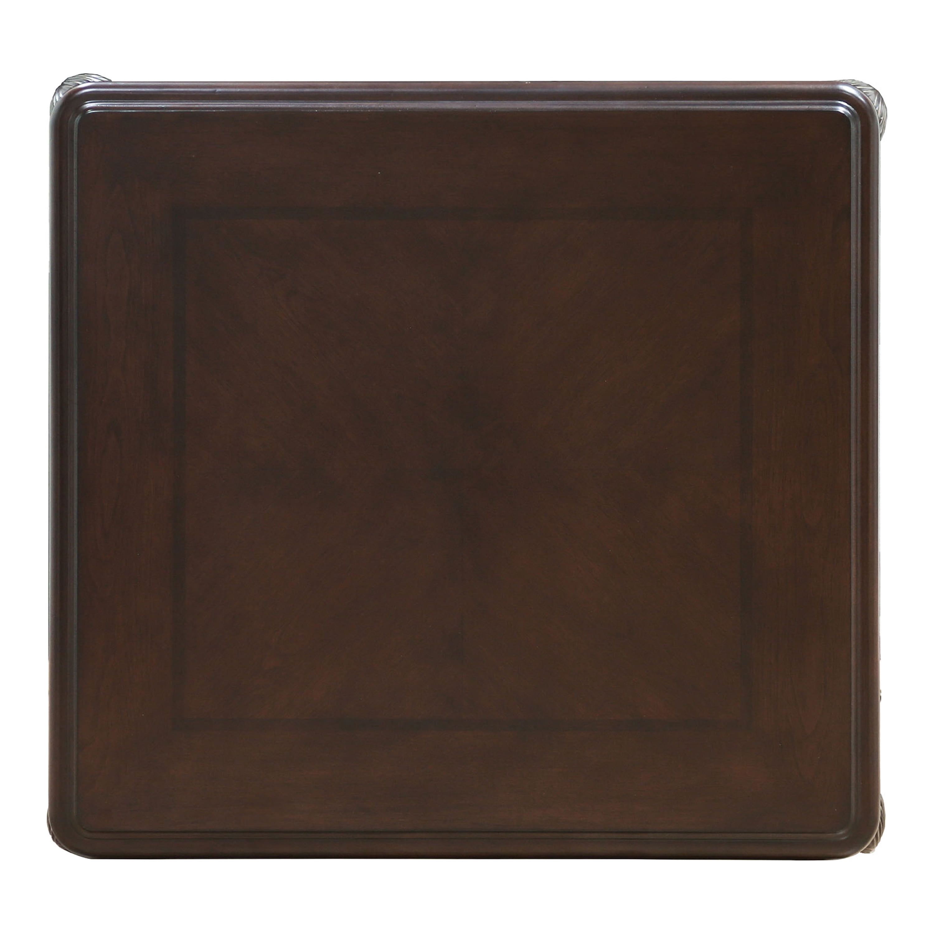 Furniture of America Emmell Traditional Solid Wood End Table, Cherry