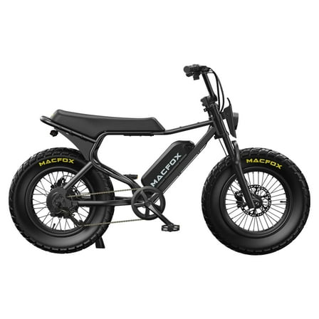Macfox X7 Fat Tire Electric Bike | 500W Motor, 25MPH, Long Range, Dual Battery Compatible