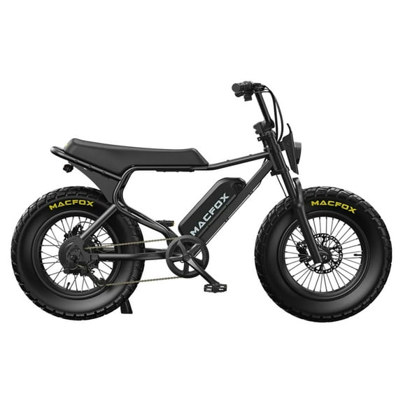 Macfox X7 Fat Tire Electric Bike | 500W Motor, 25MPH, Long Range, Dual Battery Compatible