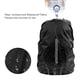 thumbnail image 2 of Tapa lluvia impermeable LAMA 2pzs. mochila, protector reflectante prueba lluvia anti-polvo anti-robo M 26L-40L Negra, 2 of 3